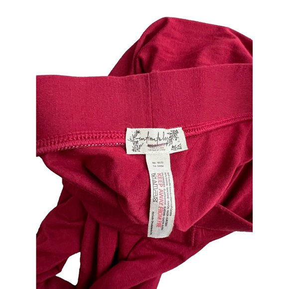 Intimately Free People Pajama Legging Burgundy - Picture 3 of 3